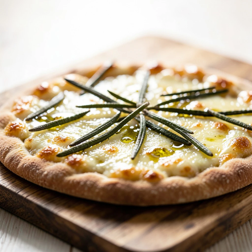 Thermomix Red Lentil Flatbread with Crispy Fried Rosemary