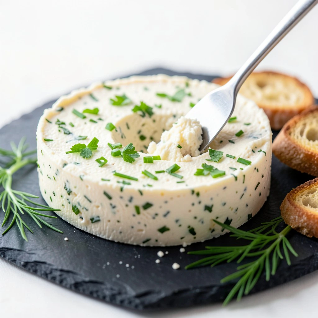 Creamy Herbed Soy-Based Vegan Boursin