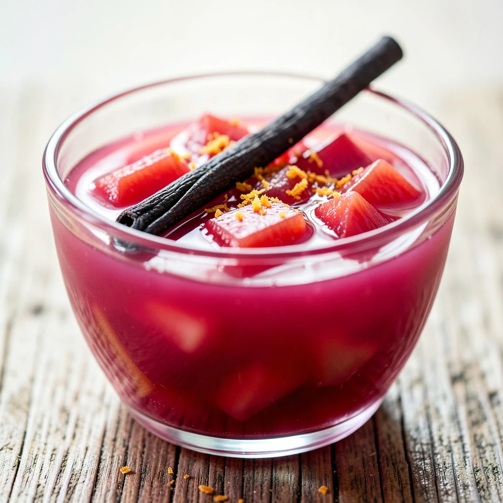 Klassieke Rabarbercompote met Vanille en Sinaasappel