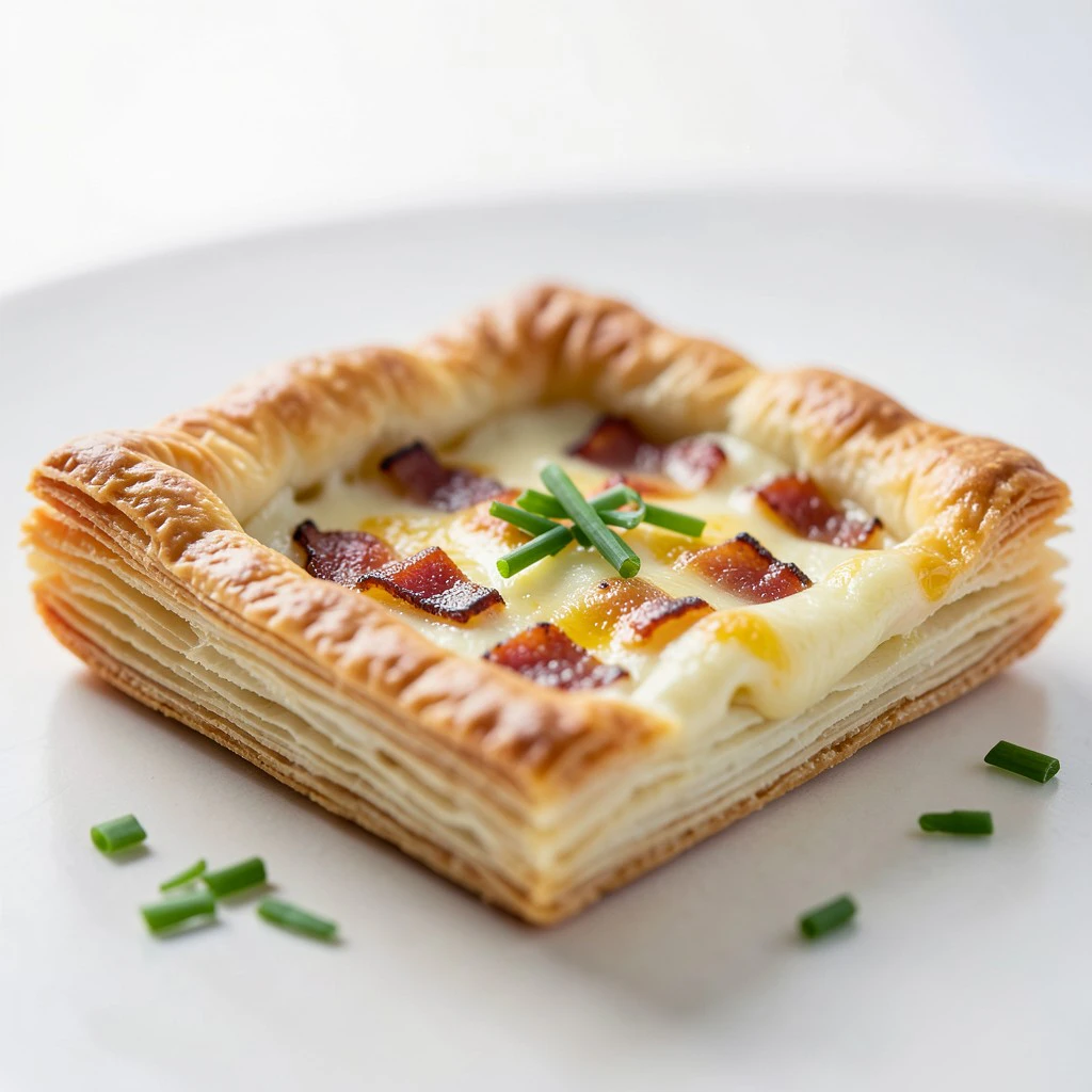 Quick Puff Pastry Quiche Lorraine