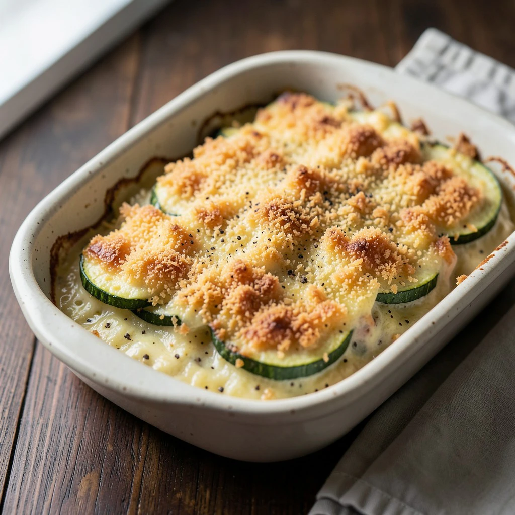 Gratin de courgettes au parmesan