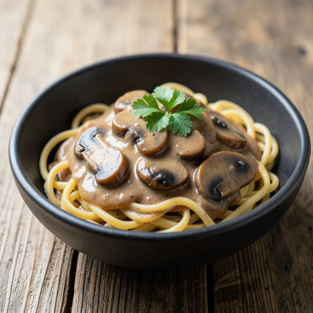 Creamy Mushroom Stroganoff