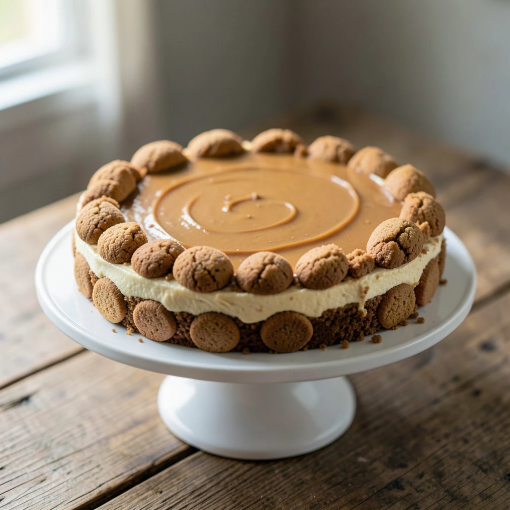 Baked Biscoff Cheesecake