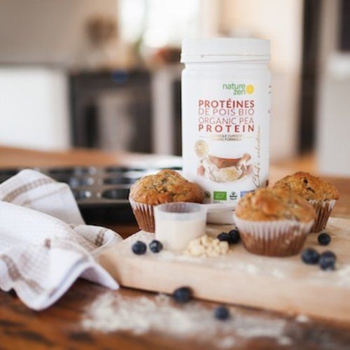 Protein Cupcakes with Blueberries