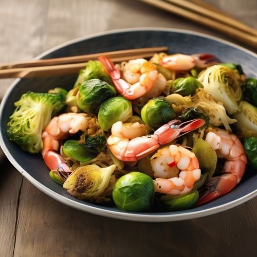 Shrimp and Brussels Sprouts Stir-Fry