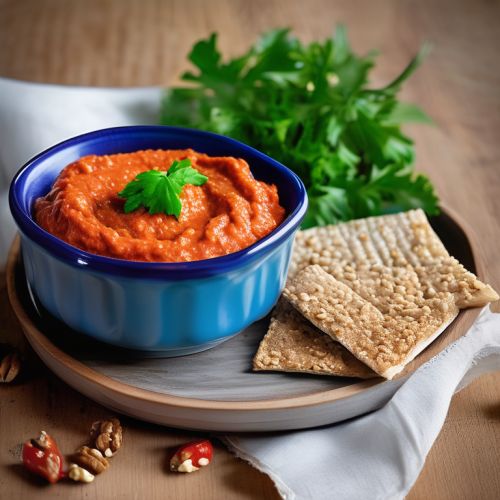 Muhammara (Roasted Red Pepper & Walnut Dip)
