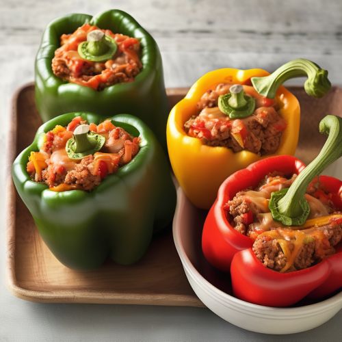 Stuffed Bell Peppers with Ground Turkey and Squash