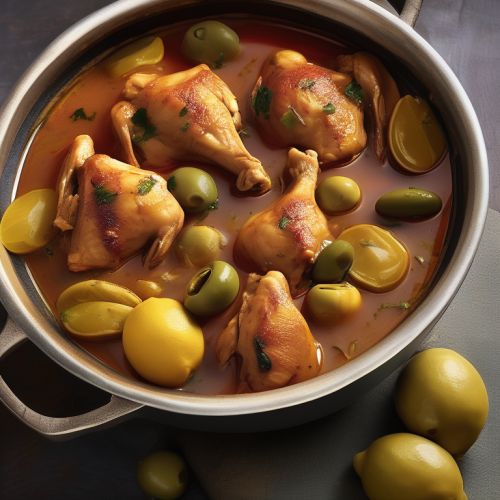 Chicken Tagine with Olives and Preserved Lemons