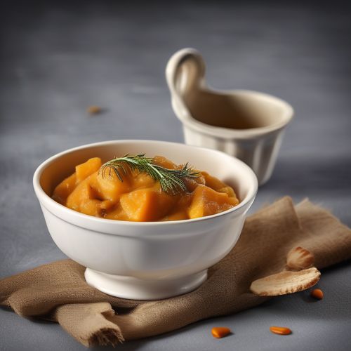 Gebratene Pilze mit Süßkartoffel-Kürbis-Püree