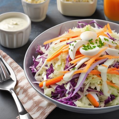 Egg, Carrot, and Cabbage Salad