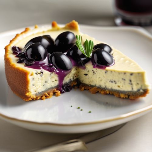Black Olive-Herb Cheesecake