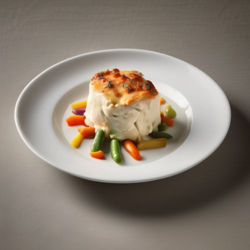 Poulet à la Crème Fraîche avec Pâtes, Chèvre et Ratatouille