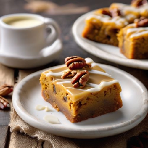 Chewy Pumpkin Blondies