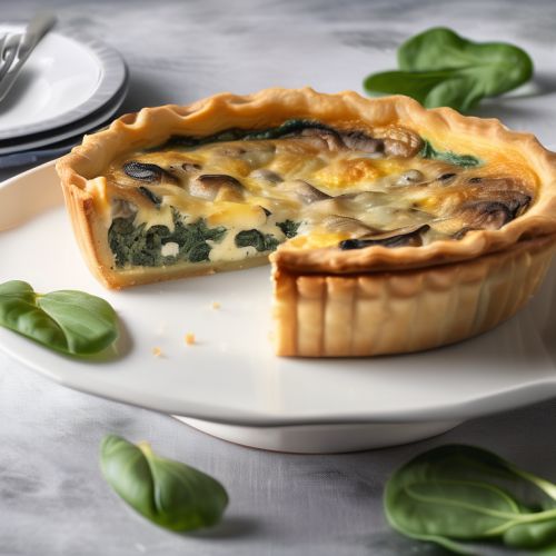 Savory Mushroom and Spinach Quiche