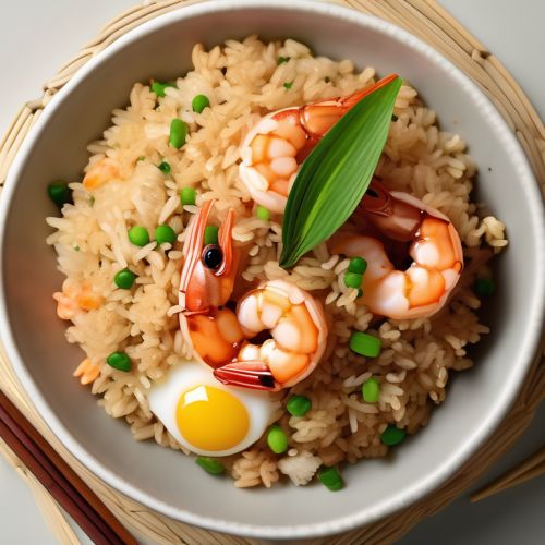 Soy-Glazed Shrimp and Egg Fried Rice