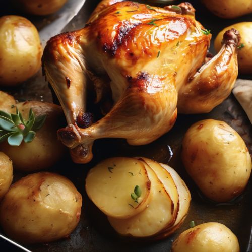 Frango Assado com Batatas