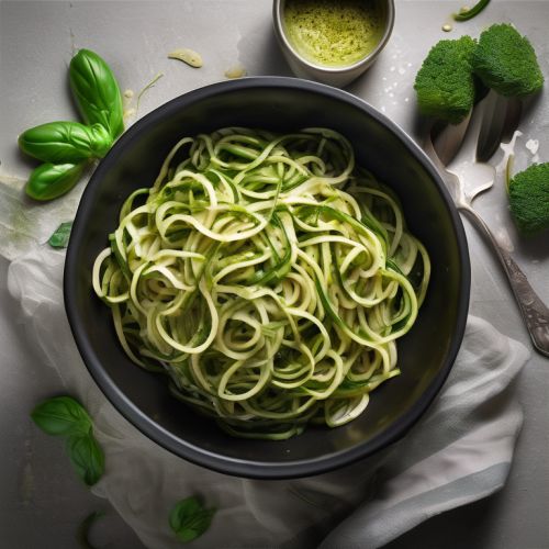 Low-Calorie Zucchini Noodles with Pesto
