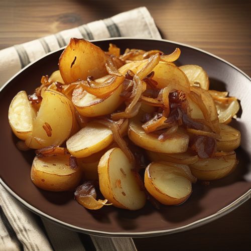 Gebratene Kartoffeln mit Zwiebeln