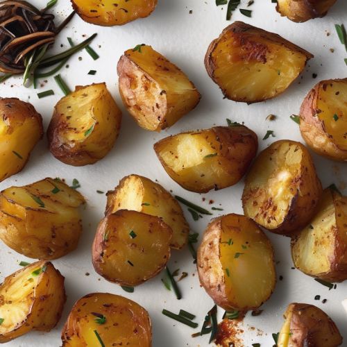 Spicy Garlic Roasted Potatoes