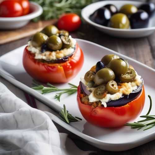 Mediterranean Stuffed Tomatoes and Aubergines