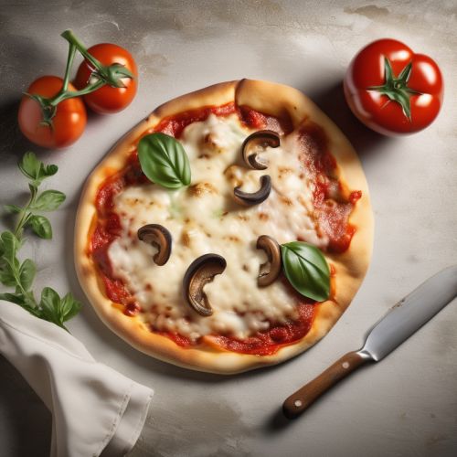 Pizza Margherita with Porcini Mushrooms