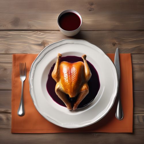 Turkey with Pumpkin and Blackcurrant in Red Wine