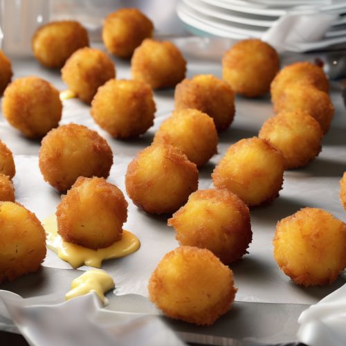 Breaded Potato Balls with Melted Cheese
