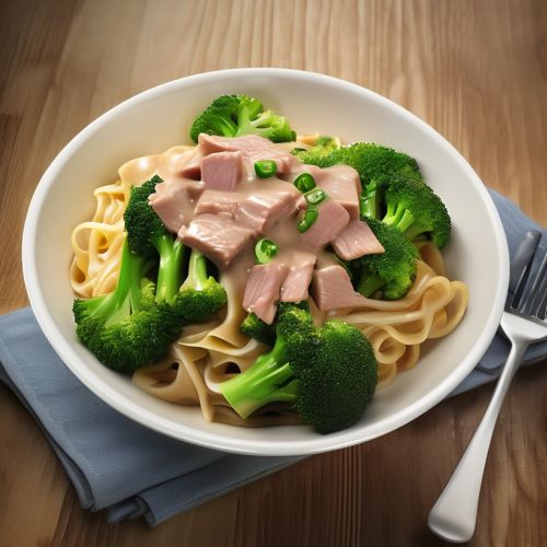 Broccoli and Tuna Stir-Fry with Noodles and Rice