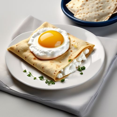 Lavash with Cottage Cheese and Egg