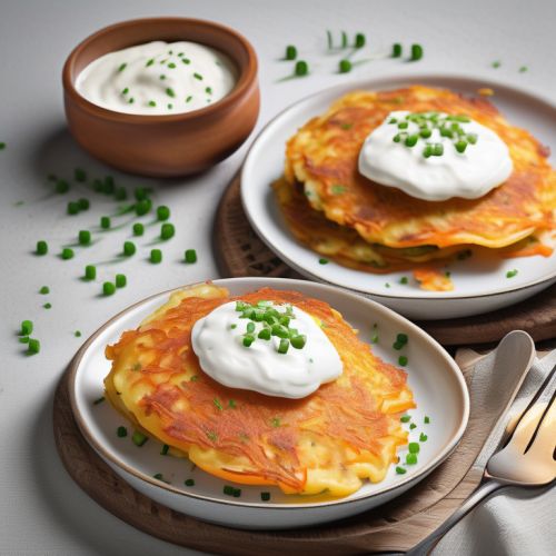 Cheesy Potato Carrot Pancakes
