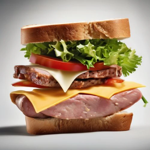 Grain Bread Sausage Sandwich