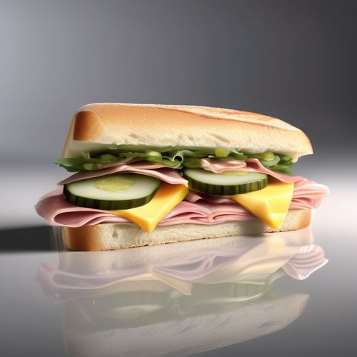 Bread Cheesepickle Ham Sandwich