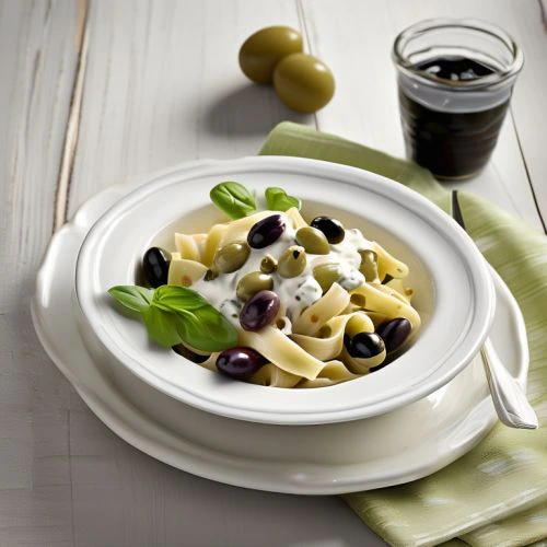 Olive Yogurt Pasta Salad