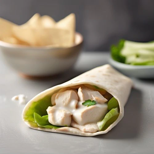 Low-Fat Yogurt Chicken Pita Wraps