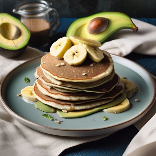 Buckwheat Pancakes with Banana and Avocado