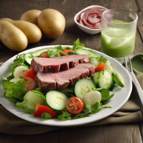 Meat Potato Cucumber Salad