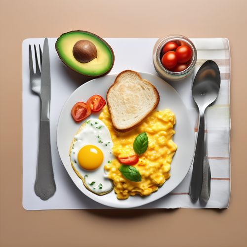 Simple Breakfast Eggs with Toast