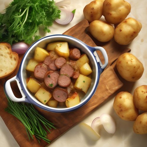 Potato Onion Crouton Sausage