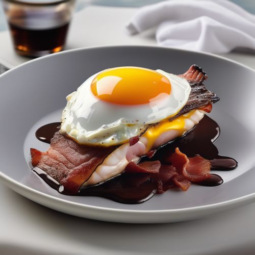 Chocolate Fish with Bacon and Eggs