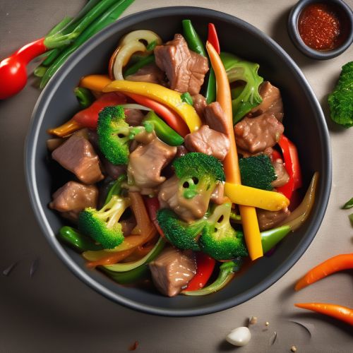 Mixed Vegetable and Meat Stir-Fry