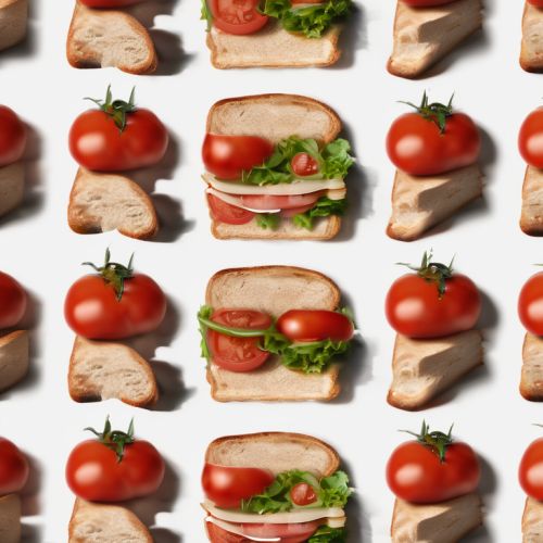 Tomato, Bread, and Meat Sandwich