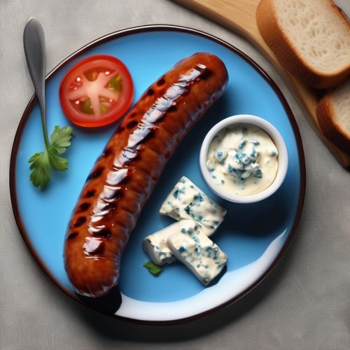 Sausages with Blue Cheese Salad