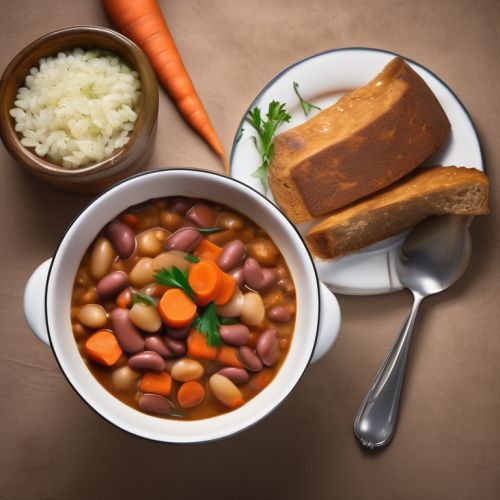 Bean Stew with Carrots and Onions