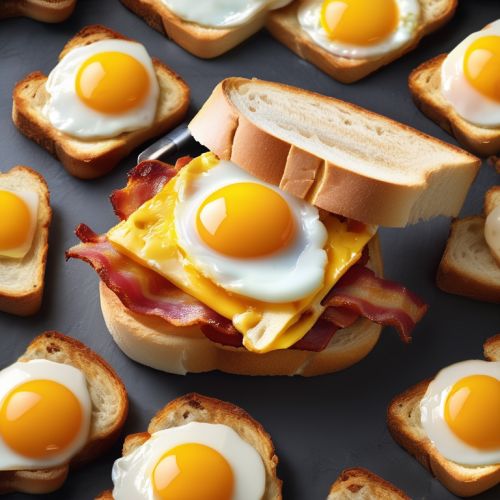 Cheesy Egg and Bacon Sandwich
