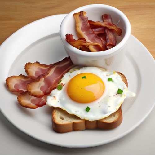 Eggs with Bacon and Bread