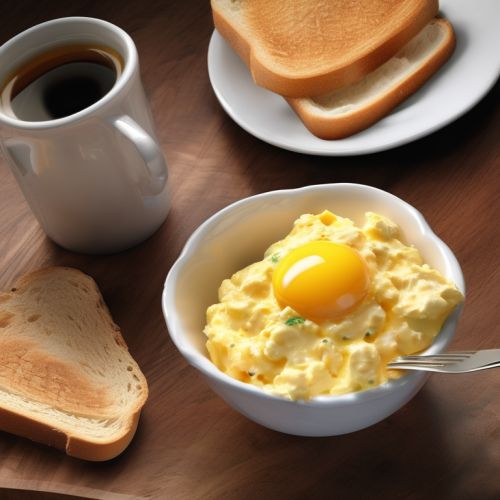 Scrambled Eggs with Toast