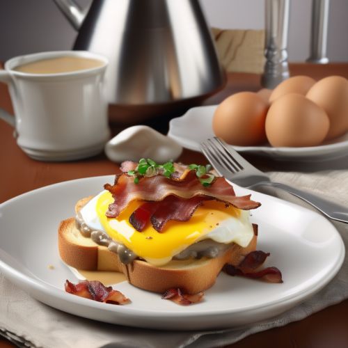 Egg-Toast with Potato and Bacon