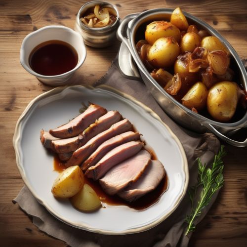 Roasted Pork with Potatoes and Onions