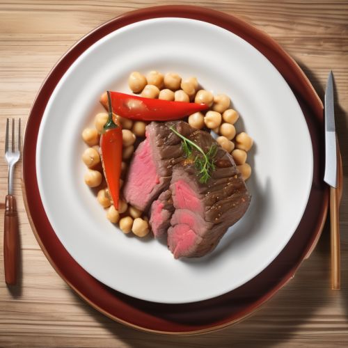 Marbled Beef and Escalope with Crab Sticks