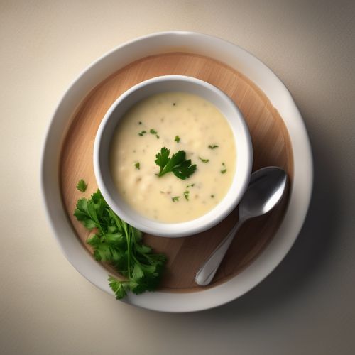 Cheese Soup with Rabbit Meat